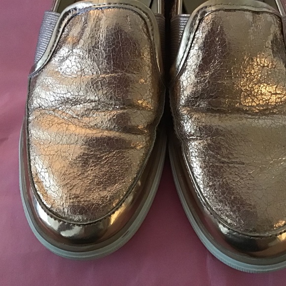 Nine West Slip On Bronze Shoes - Picture 2 of 5